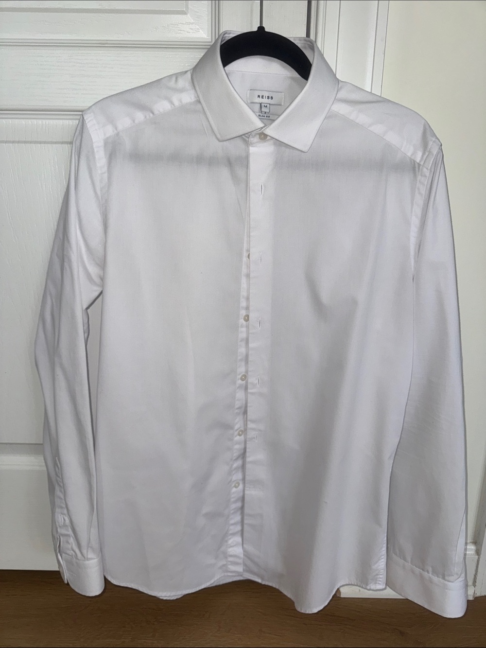 Reiss White Men's Dress Shirt - Classic Point Collar